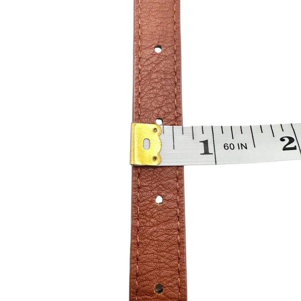 Unbranded | Women | Tan Southwestern Style Skinny Faux Leather Belt
